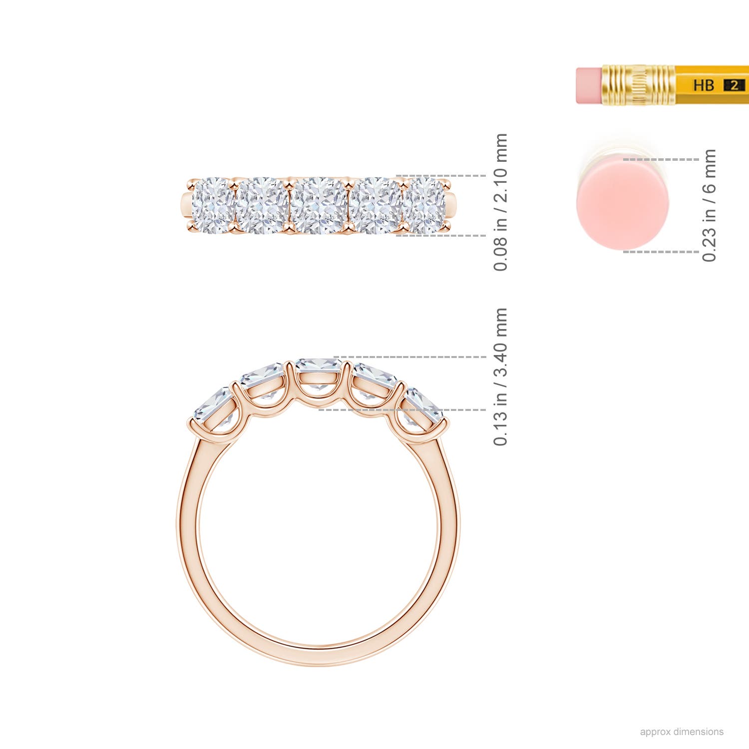 G, VS2 / 1.25 CT / 14 KT Rose Gold