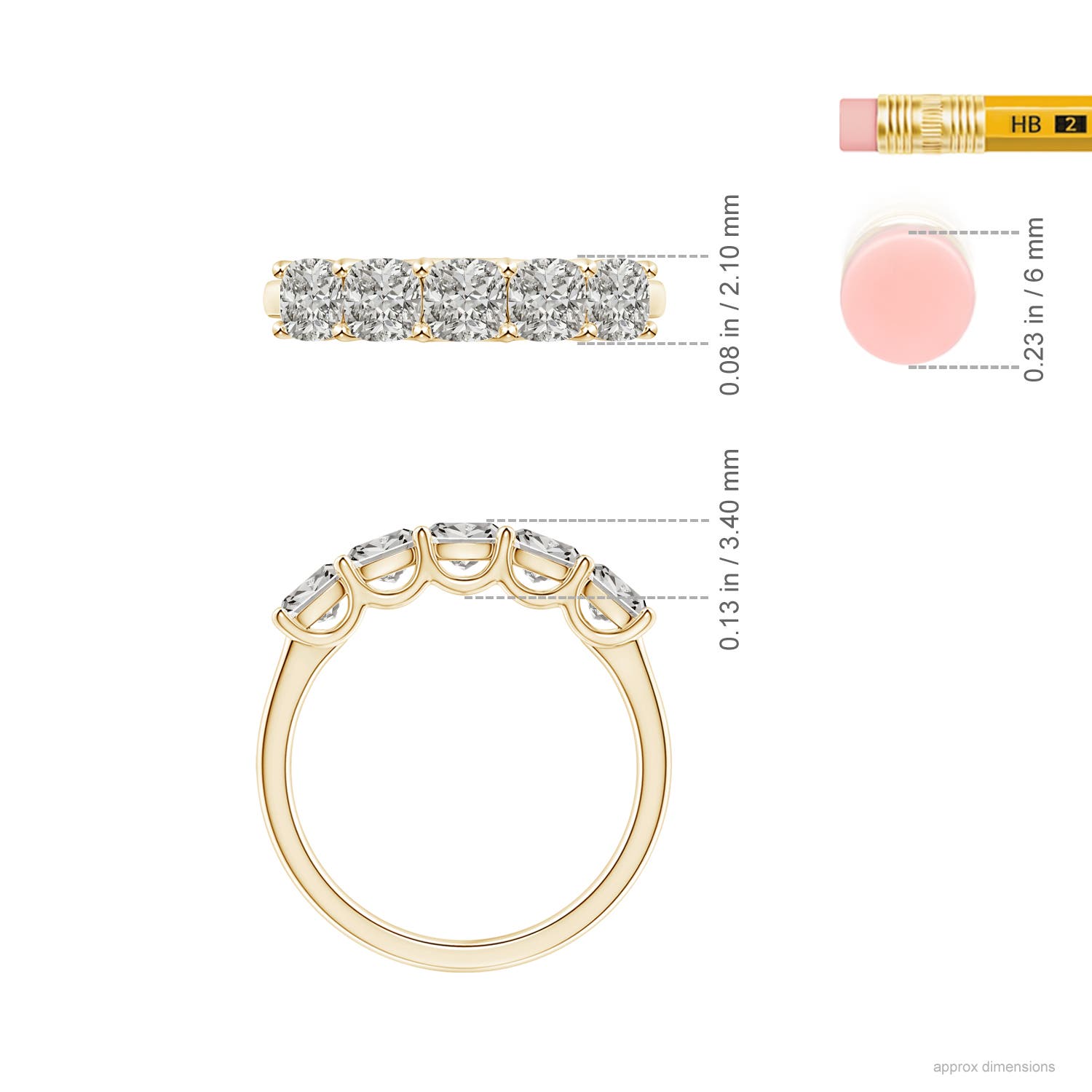 K, I3 / 1.25 CT / 14 KT Yellow Gold