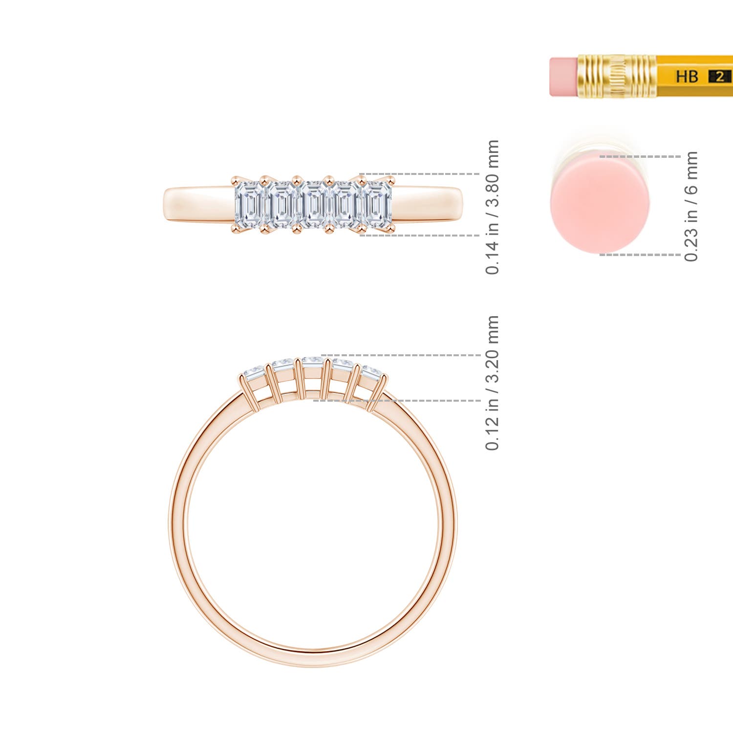 G, VS2 / 0.45 CT / 14 KT Rose Gold