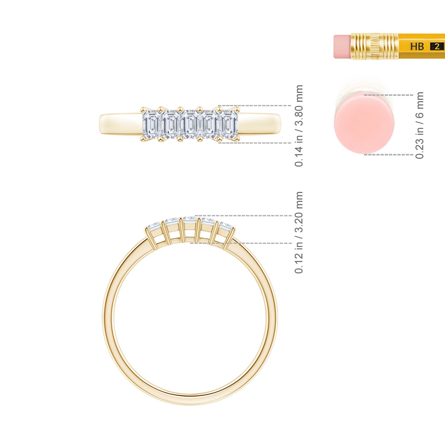 G, VS2 / 0.45 CT / 14 KT Yellow Gold