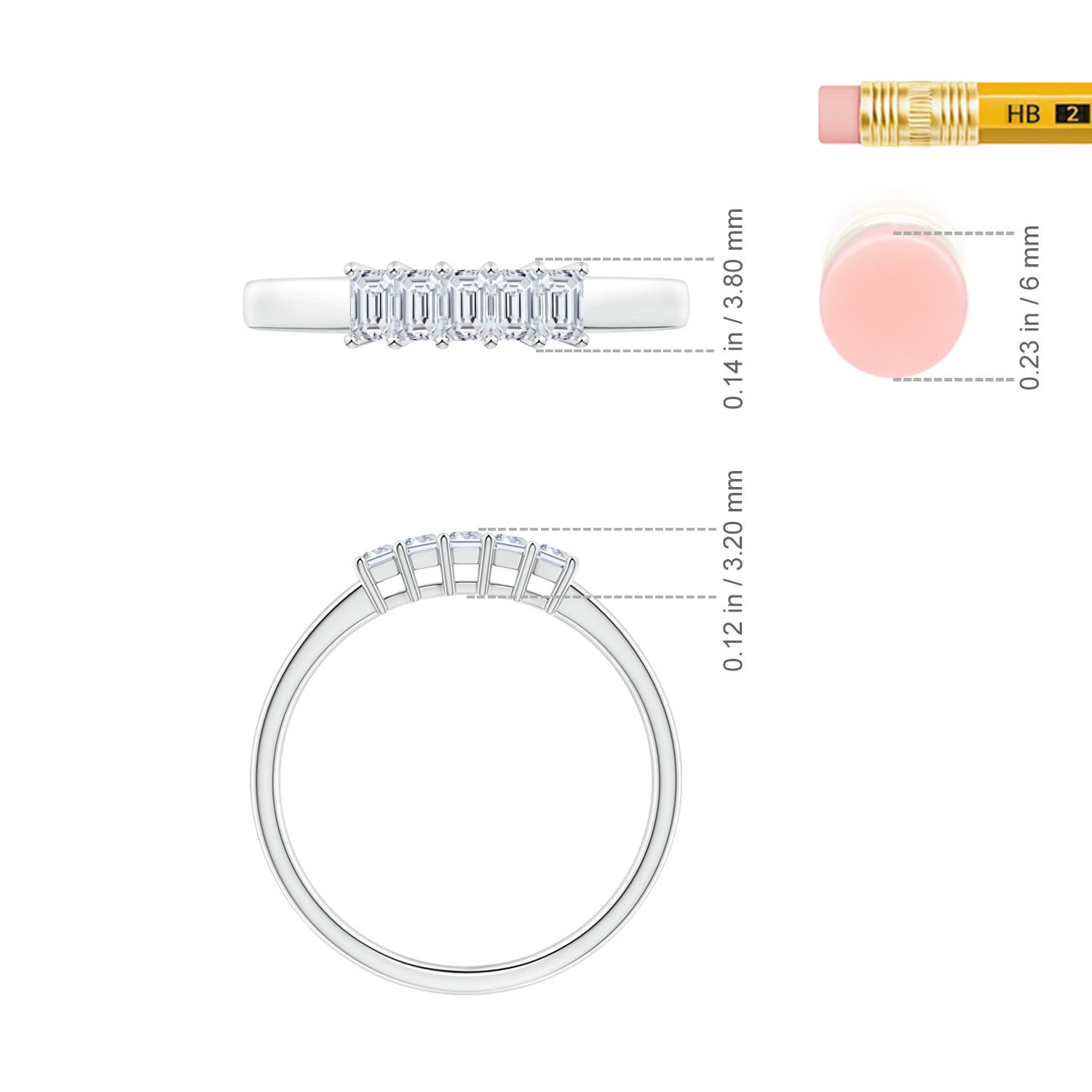 H, SI2 / 0.45 CT / 14 KT White Gold