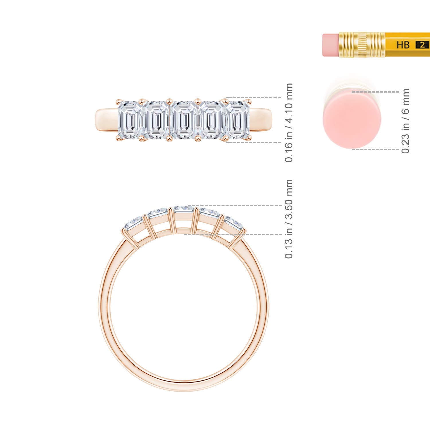 H, SI2 / 1 CT / 14 KT Rose Gold