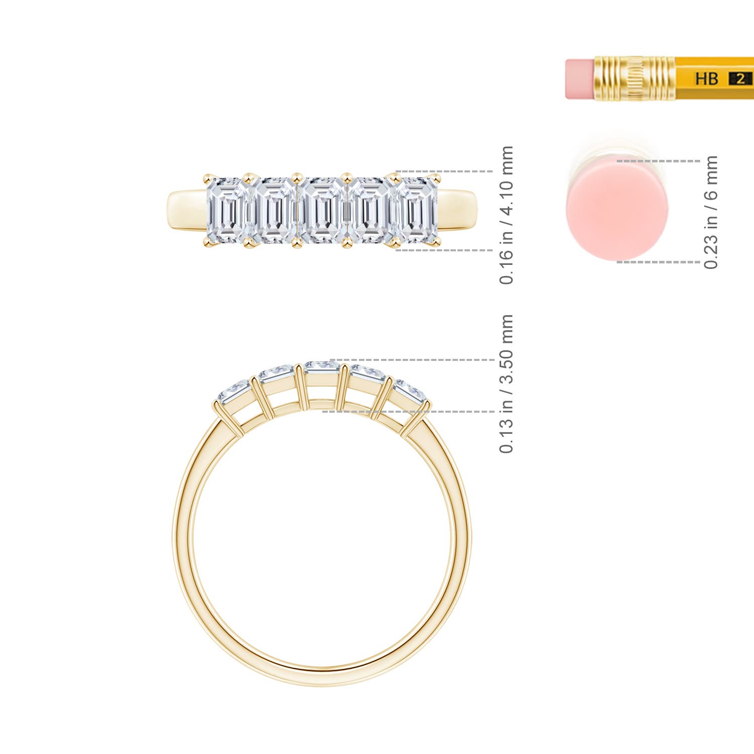 H, SI2 / 1 CT / 14 KT Yellow Gold