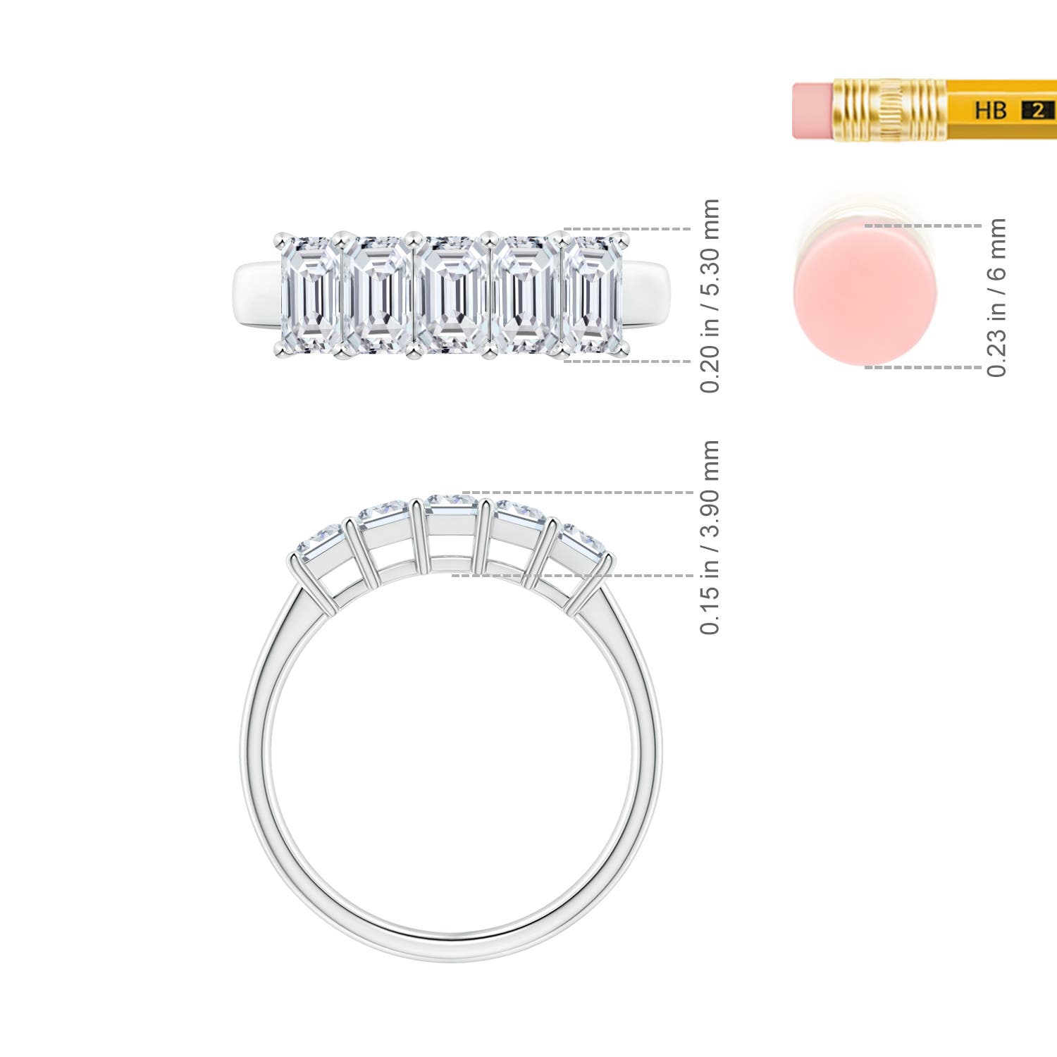 H, SI2 / 1.6 CT / 14 KT White Gold