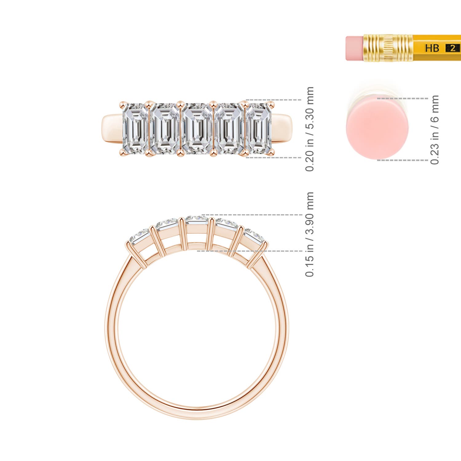 I-J, I1-I2 / 1.6 CT / 14 KT Rose Gold