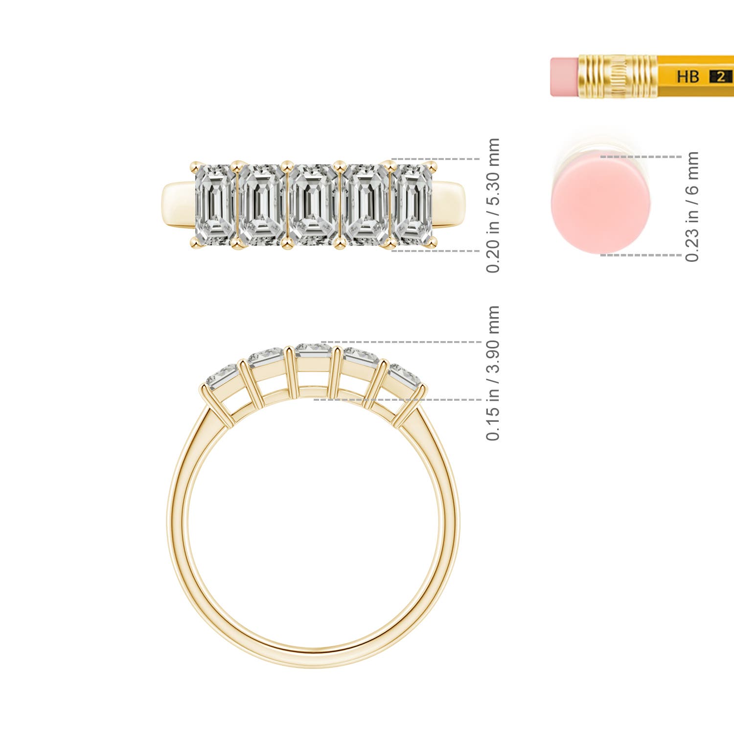 K, I3 / 1.6 CT / 14 KT Yellow Gold