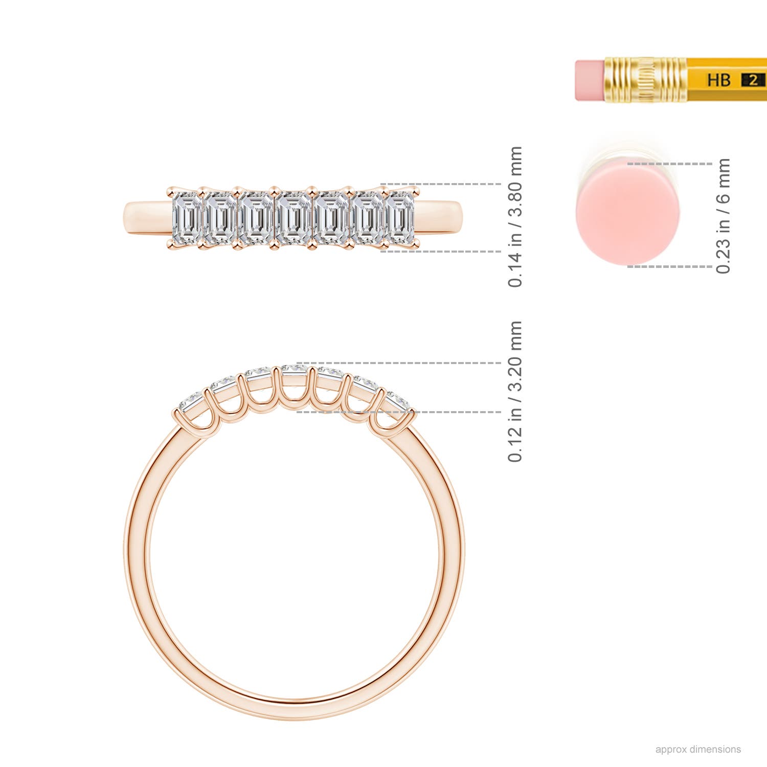 I-J, I1-I2 / 0.63 CT / 14 KT Rose Gold