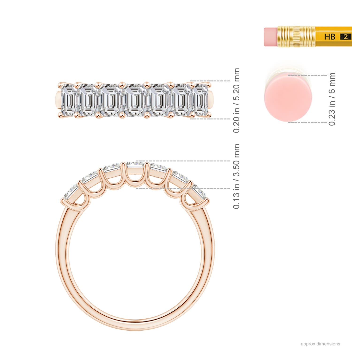 I-J, I1-I2 / 1.4 CT / 14 KT Rose Gold