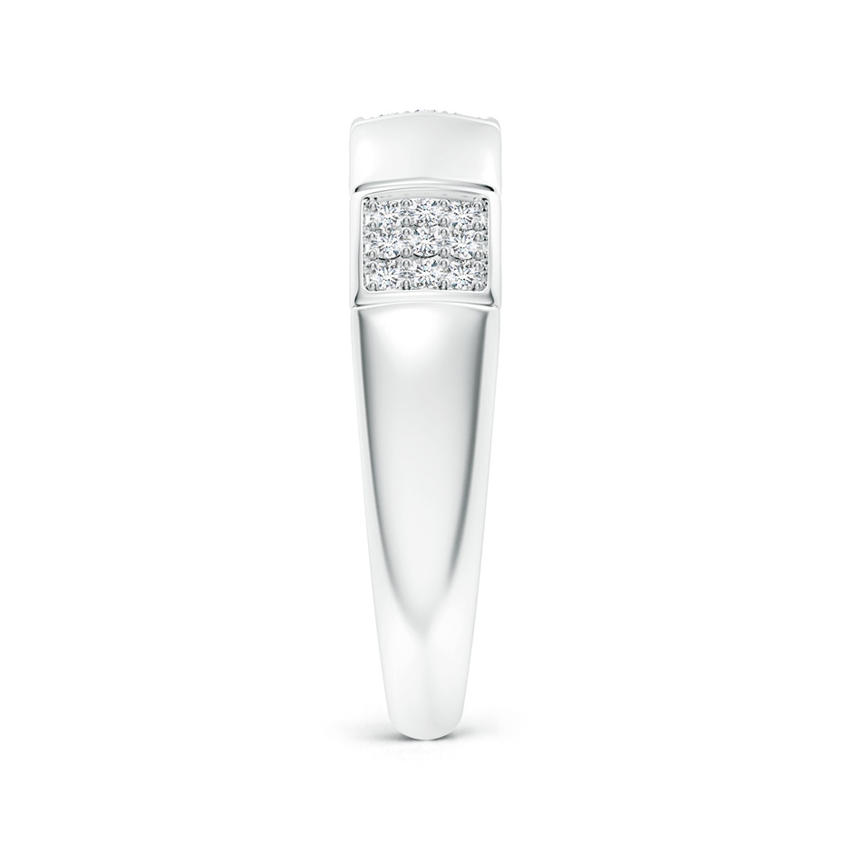 1.1mm GVS2 Alternating Pave-Set Diamond Stackable Band in S999 Silver side 299