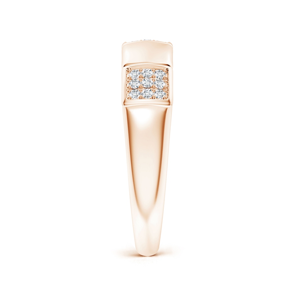 1mm GVS2 Alternating Pave-Set Diamond Stackable Band in Rose Gold side 299