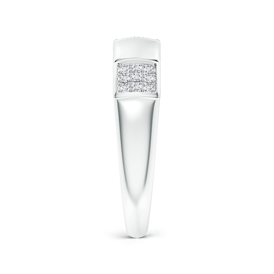1mm GVS2 Alternating Pave-Set Diamond Stackable Band in S999 Silver side 299