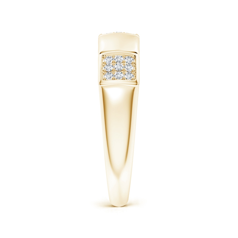1mm GVS2 Alternating Pave-Set Diamond Stackable Band in Yellow Gold side 299
