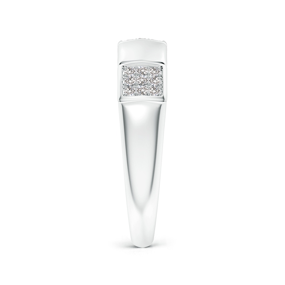 1mm IJI1I2 Alternating Pave-Set Diamond Stackable Band in White Gold side 299