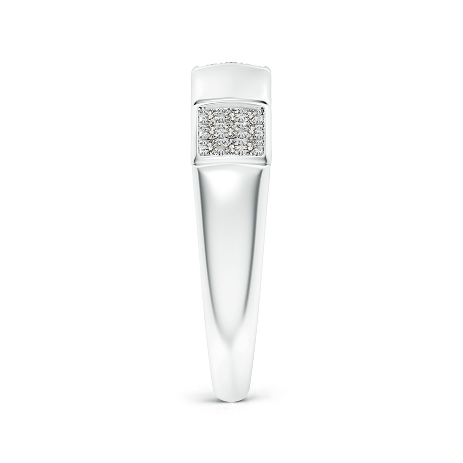 1mm KI3 Alternating Pave-Set Diamond Stackable Band in S999 Silver side 299