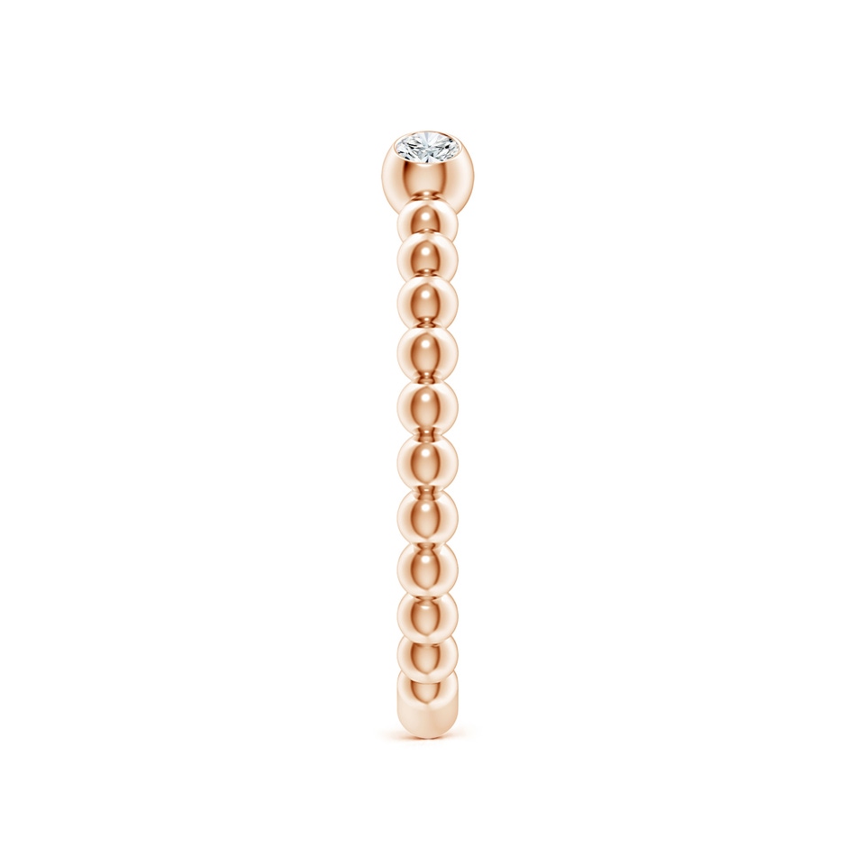 2.2mm GVS2 Two-Stone Round Diamond Beaded Shank Open Ring in Rose Gold side 299