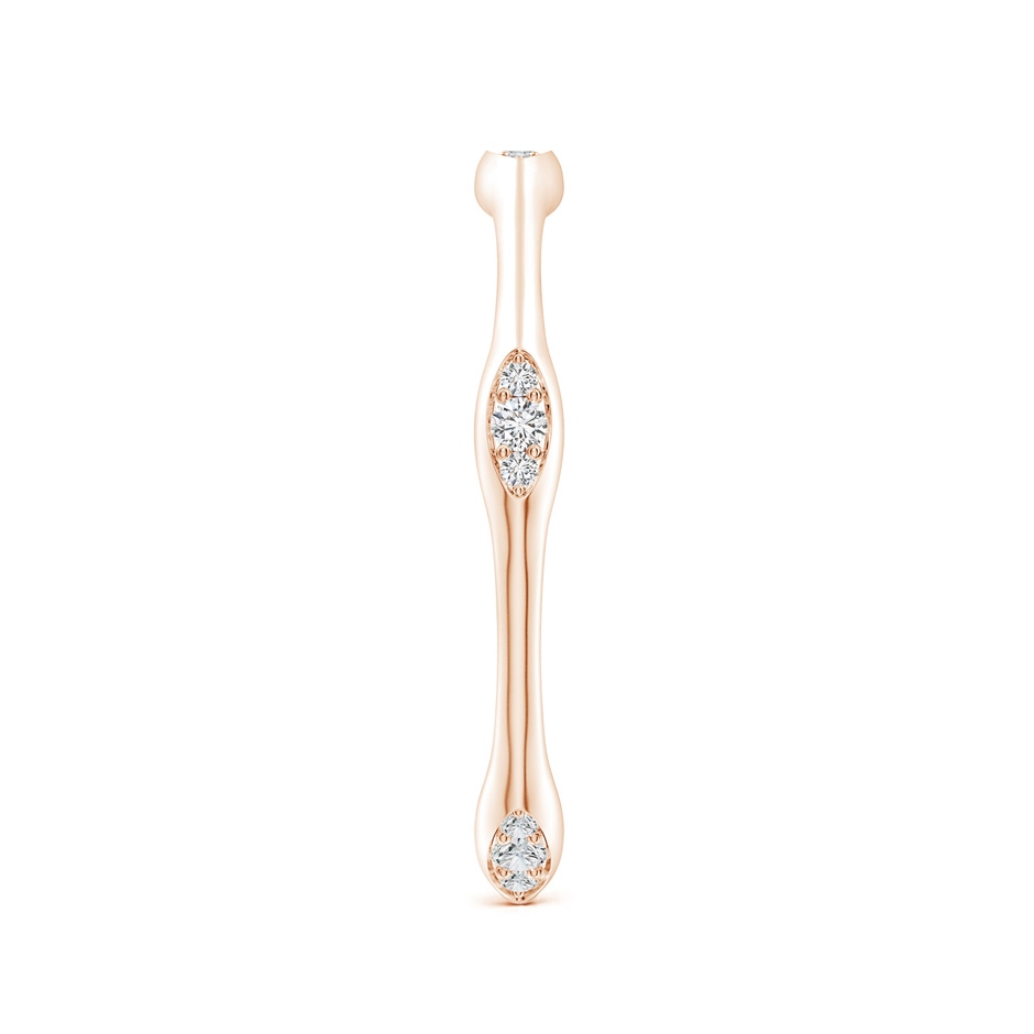 1.5mm HSI2 Pave-Set Diamond Pentagon Stackable Band in Rose Gold side 299