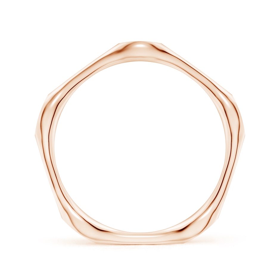 1.5mm IJI1I2 Pave-Set Diamond Pentagon Stackable Band in Rose Gold side 199