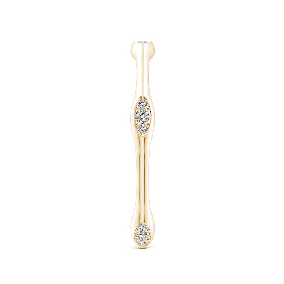 1.5mm KI3 Pave-Set Diamond Pentagon Stackable Band in Yellow Gold side 299