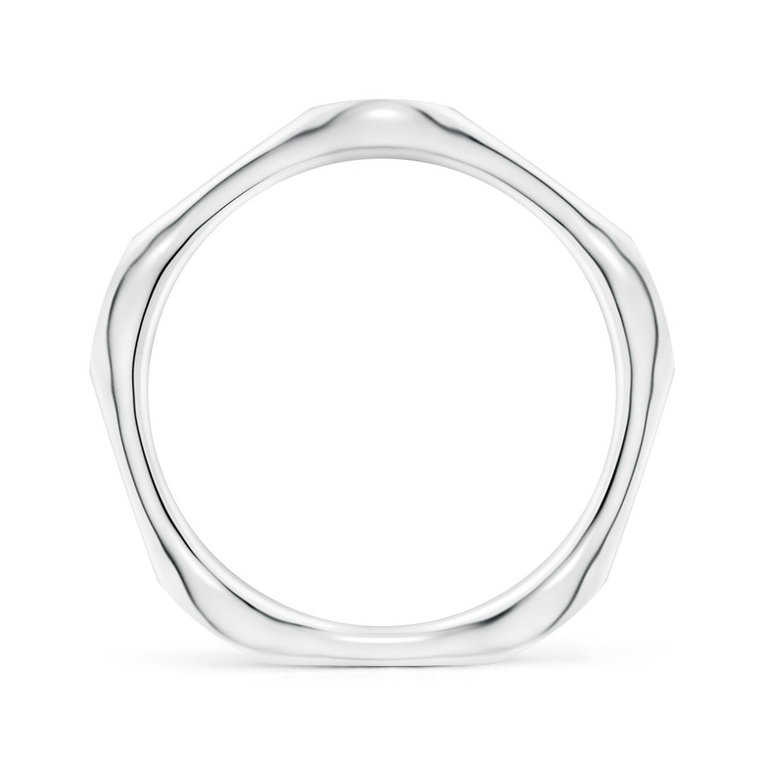 1.8mm GVS2 Pave-Set Diamond Pentagon Stackable Band in P950 Platinum - side 2