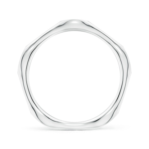 1.8mm GVS2 Pave-Set Diamond Pentagon Stackable Band in White Gold