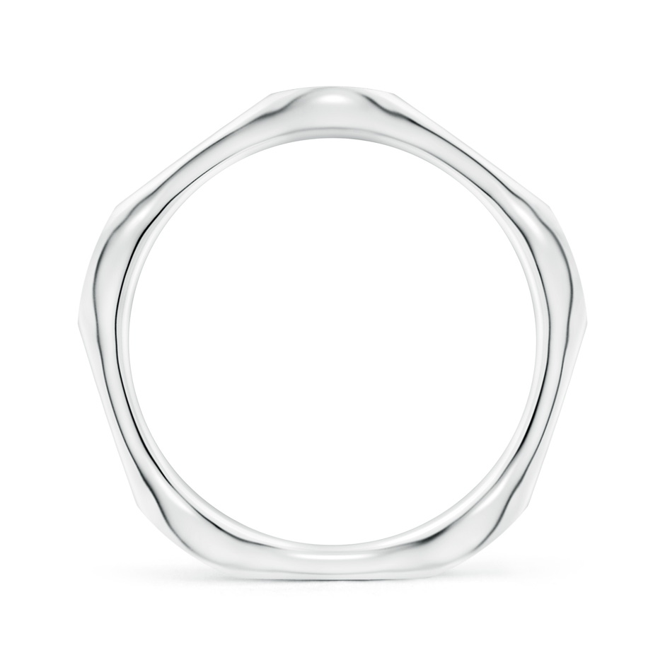 1.8mm IJI1I2 Pave-Set Diamond Pentagon Stackable Band in S999 Silver side 199