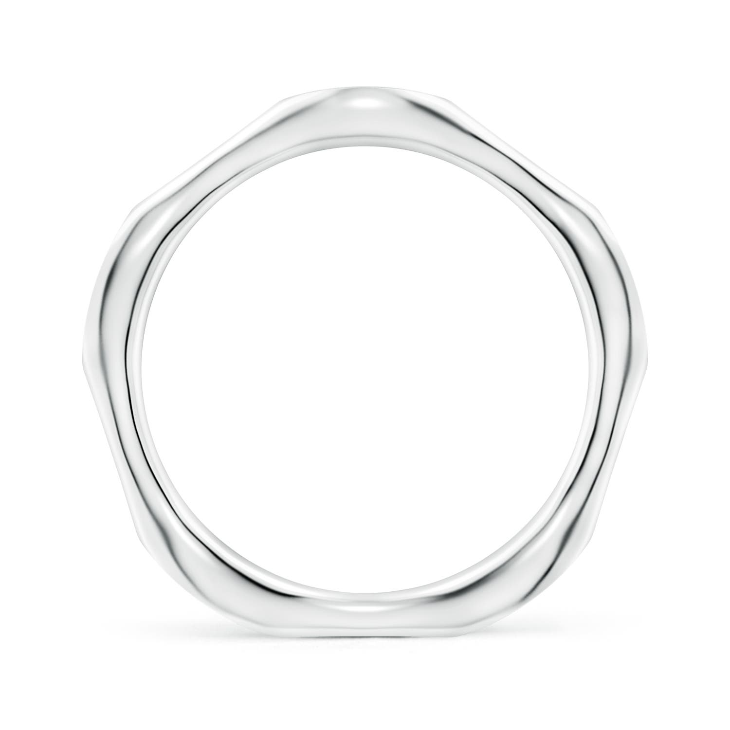 2.1mm GVS2 Pave-Set Diamond Pentagon Stackable Band in White Gold