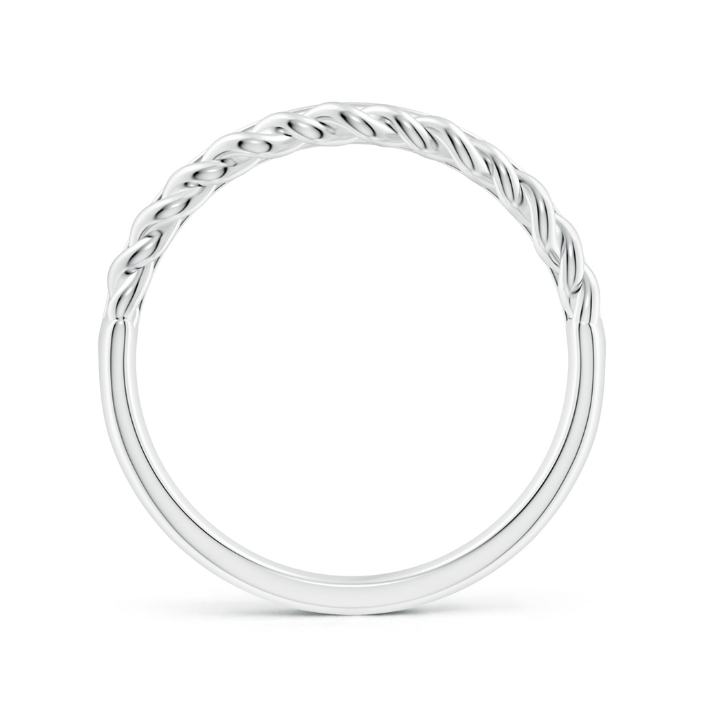 1.15mm GVS2 Alternating Diamond & Twisted Wire Split Shank Ring in S999 Silver Side 199