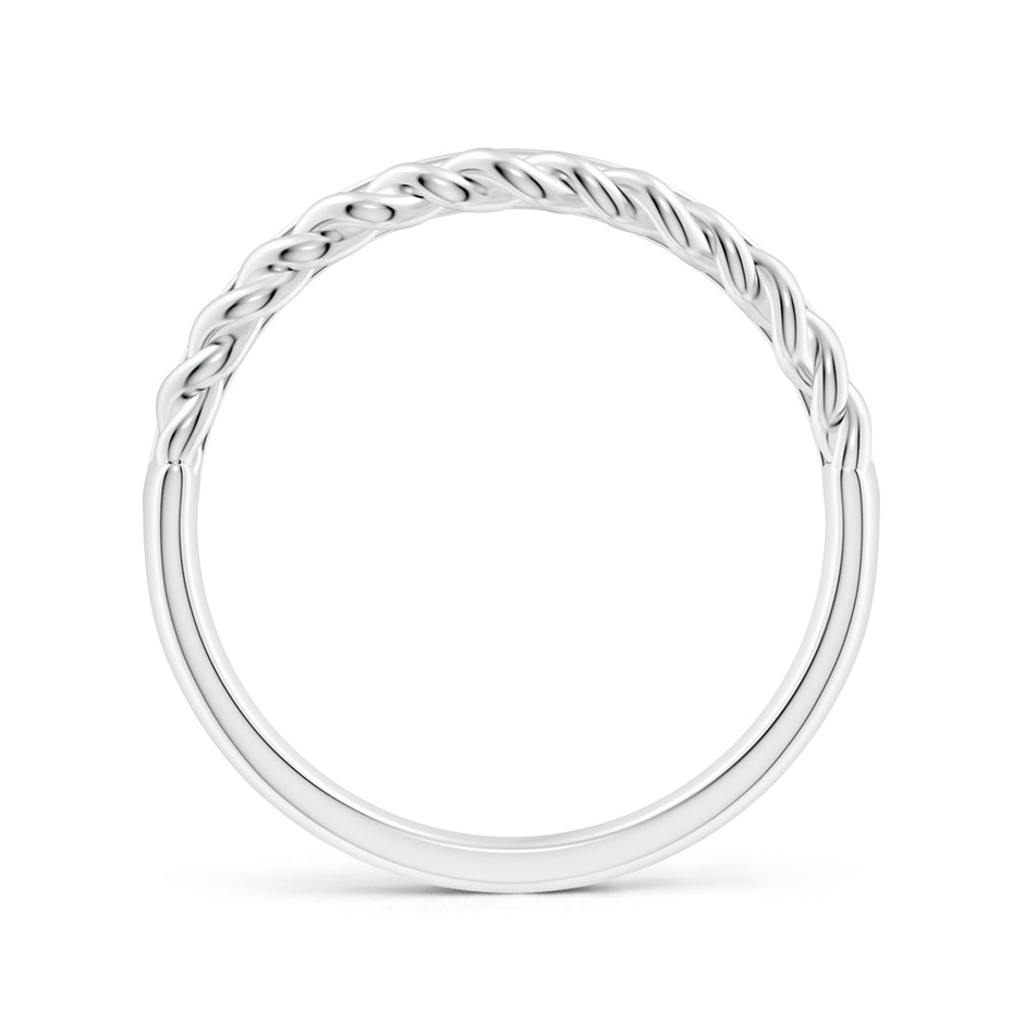 1.15mm HSI2 Alternating Diamond & Twisted Wire Split Shank Ring in White Gold side 199