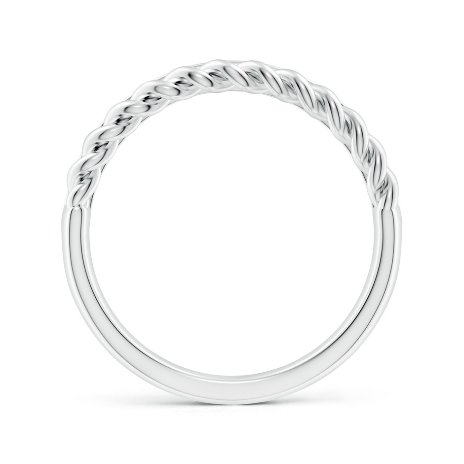 1.35mm HSI2 Alternating Diamond & Twisted Wire Split Shank Ring in White Gold side 199