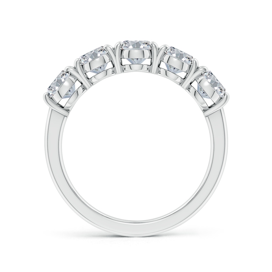 7x5mm HSI2 Oval Diamond Five Stone Classic Anniversary Band in White Gold side 199