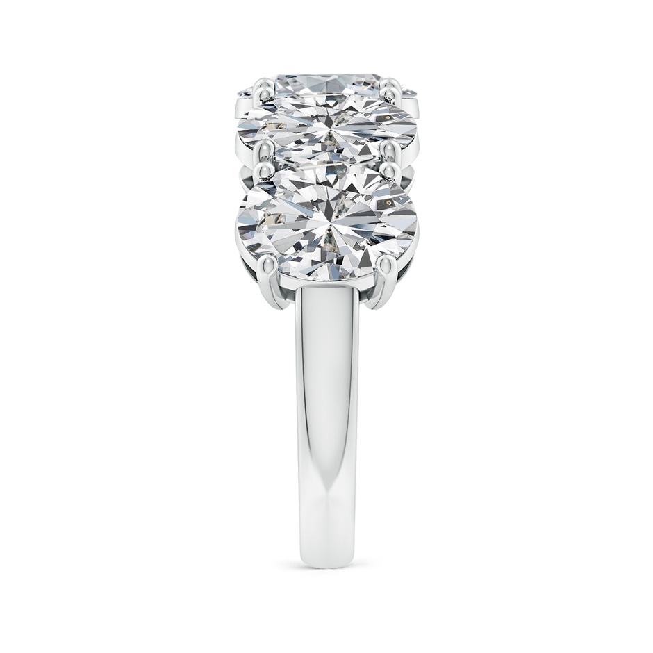 8.5x6.5mm HSI2 Oval Diamond Five Stone Classic Anniversary Band in S999 Silver side 299