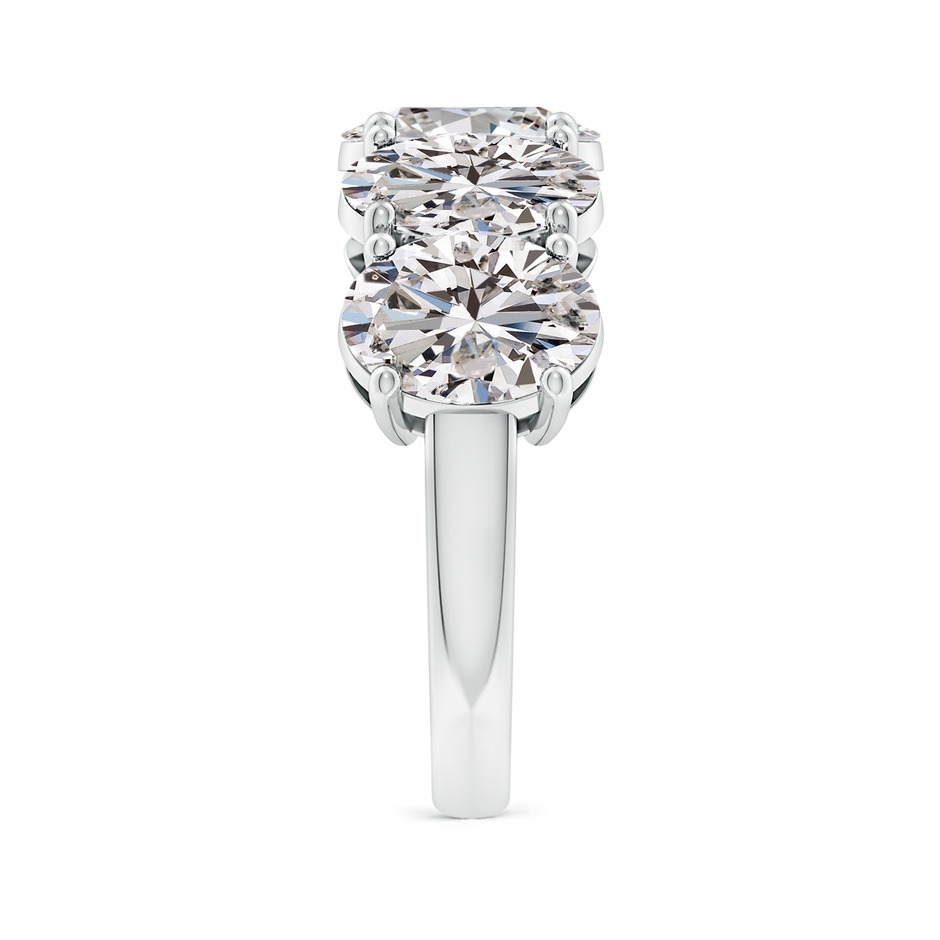 8.5x6.5mm IJI1I2 Oval Diamond Five Stone Classic Anniversary Band in S999 Silver side 299