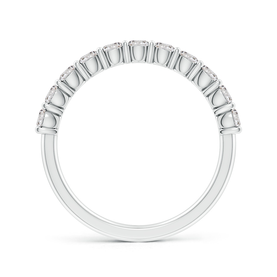 2.75mm IJI1I2 Prong-Set Round Diamond Half Eternity Wedding Band in S999 Silver side 199