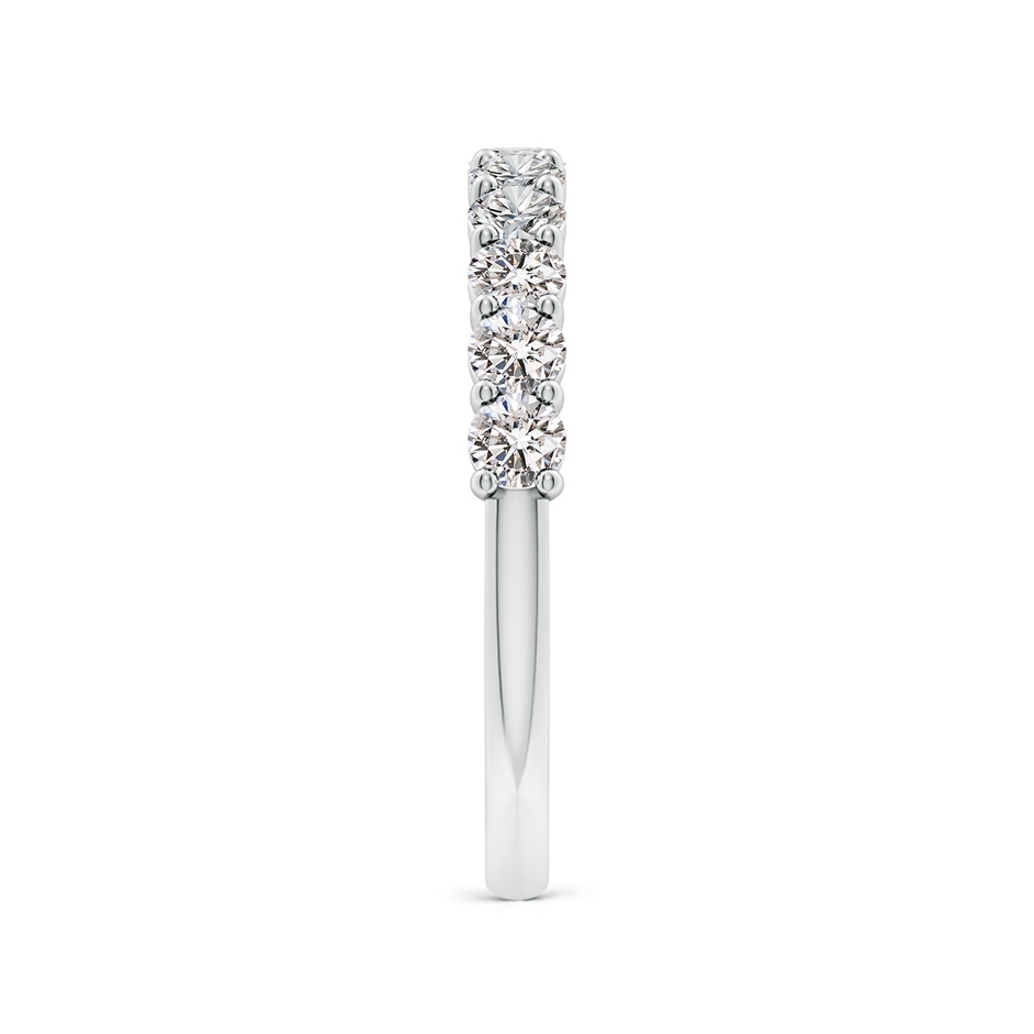 2.75mm IJI1I2 Prong-Set Round Diamond Half Eternity Wedding Band in S999 Silver side 299