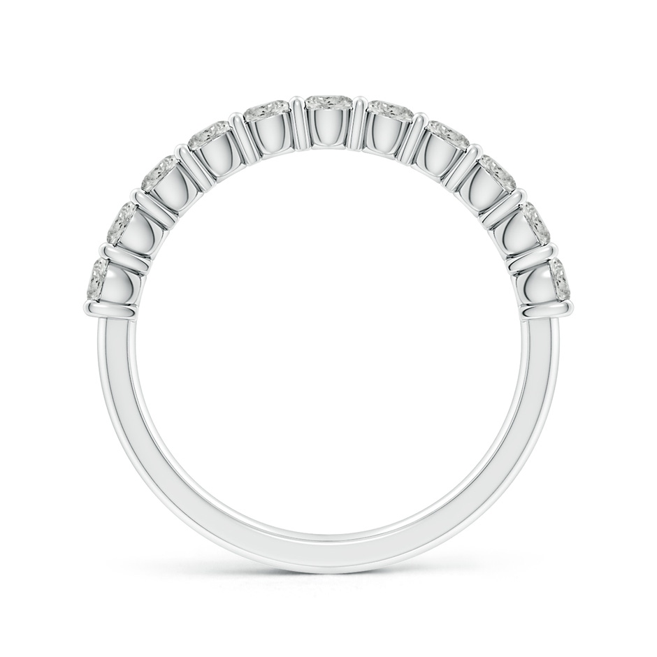 2.75mm KI3 Prong-Set Round Diamond Half Eternity Wedding Band in S999 Silver side 199