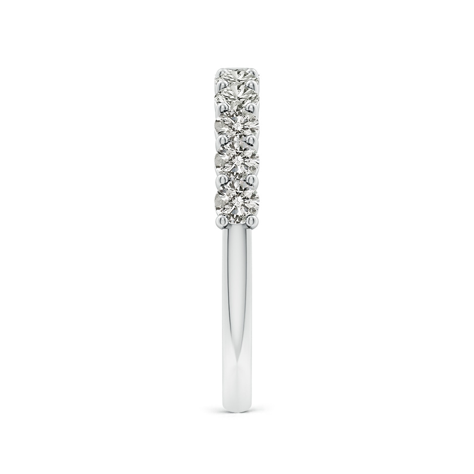 2.75mm KI3 Prong-Set Round Diamond Half Eternity Wedding Band in S999 Silver side 299