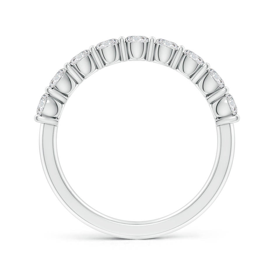 3.2mm HSI2 Prong-Set Round Diamond Half Eternity Wedding Band in White Gold side 199