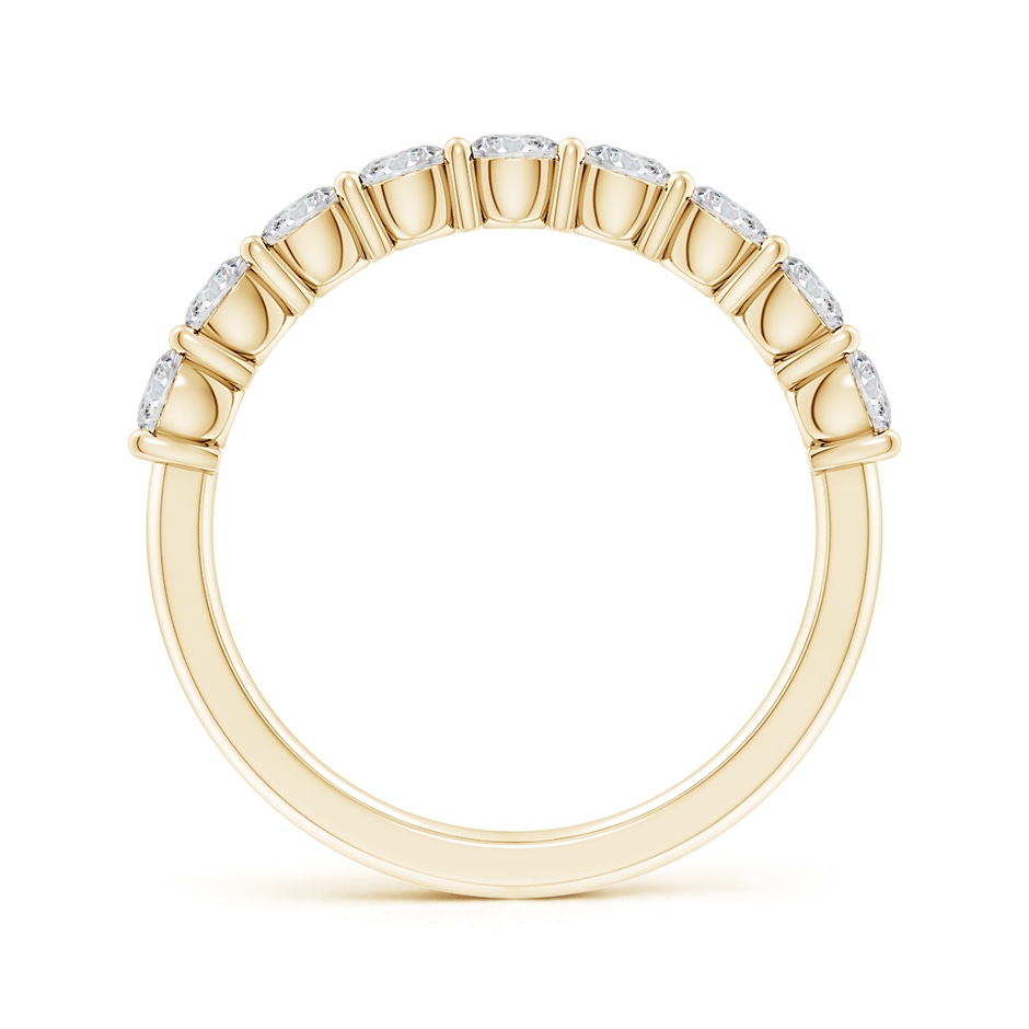 3.2mm HSI2 Prong-Set Round Diamond Half Eternity Wedding Band in Yellow Gold side 199