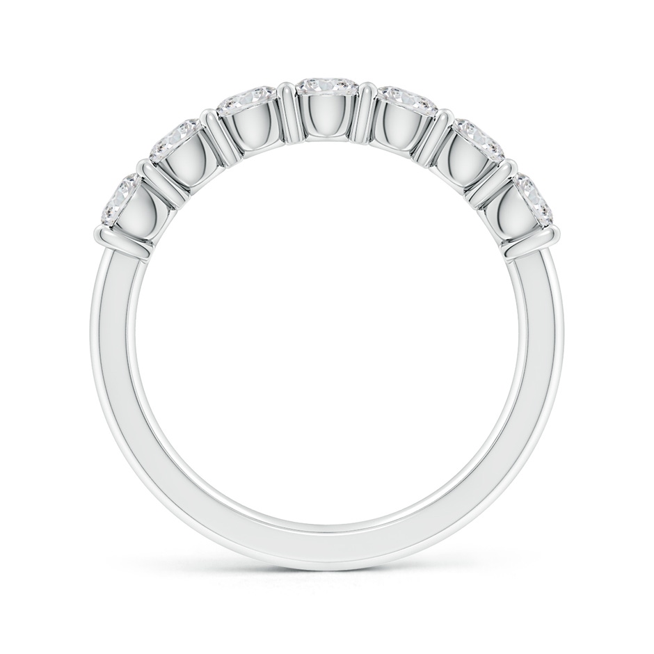 3.6mm HSI2 Prong-Set Round Diamond Half Eternity Wedding Band in 18K White Gold side 199