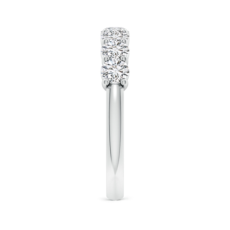 3.6mm HSI2 Prong-Set Round Diamond Half Eternity Wedding Band in 18K White Gold side 299
