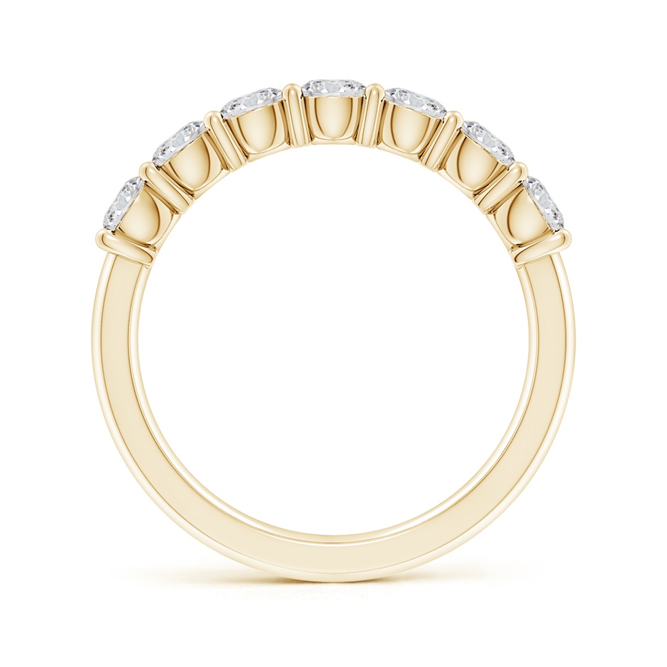 3.6mm HSI2 Prong-Set Round Diamond Half Eternity Wedding Band in 18K Yellow Gold side 199