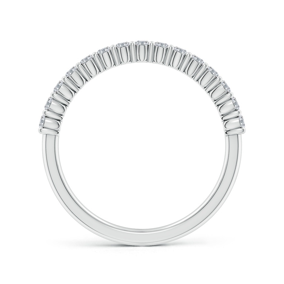 3x2mm HSI2 Prong-Set Oval Diamond Half Eternity Wedding Band in White Gold side 199