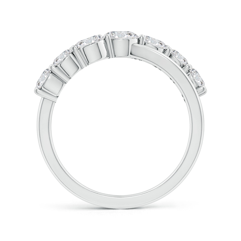 4.25mm HSI2 Graduated Round Diamond Broad Fashion Band in White Gold - side 199