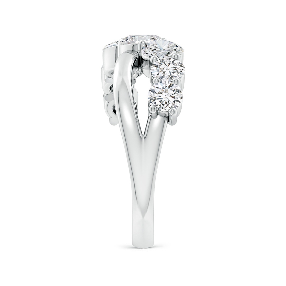 4.5mm HSI2 Graduated Round Diamond Broad Fashion Band in White Gold side 299