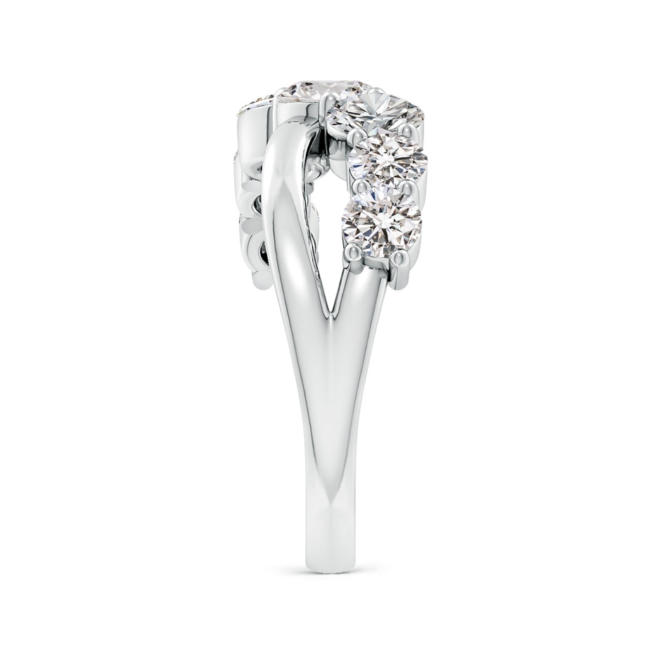 4.5mm IJI1I2 Graduated Round Diamond Broad Fashion Band in 18K White Gold side 299