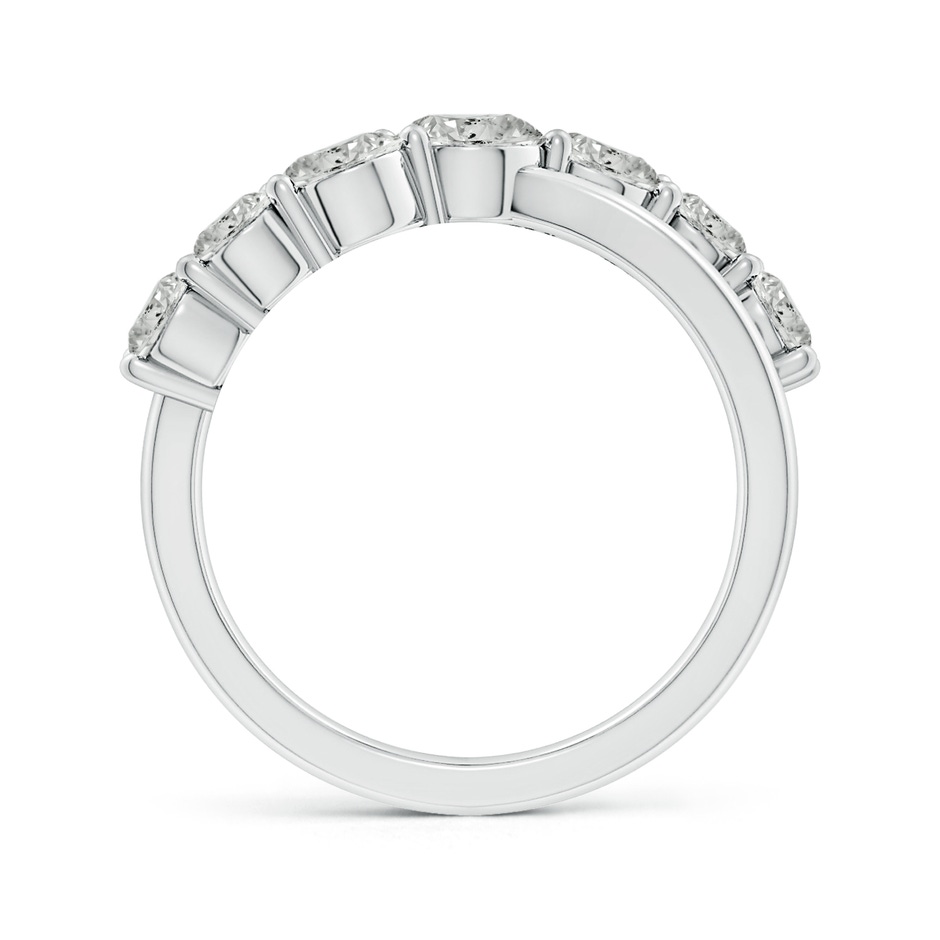 4.5mm KI3 Graduated Round Diamond Broad Fashion Band in 18K White Gold side 199