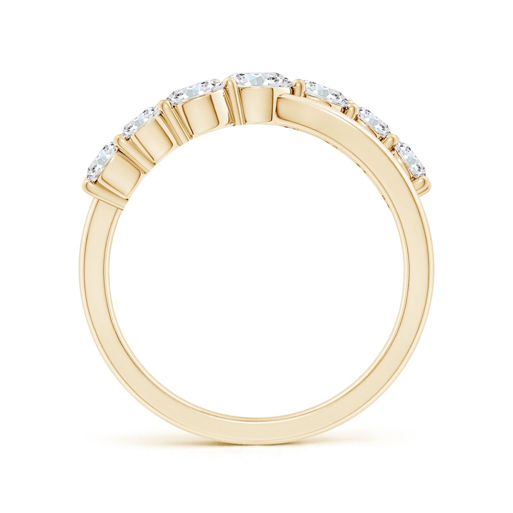 4mm GVS2 Graduated Round Diamond Broad Fashion Band in Yellow Gold - side 199