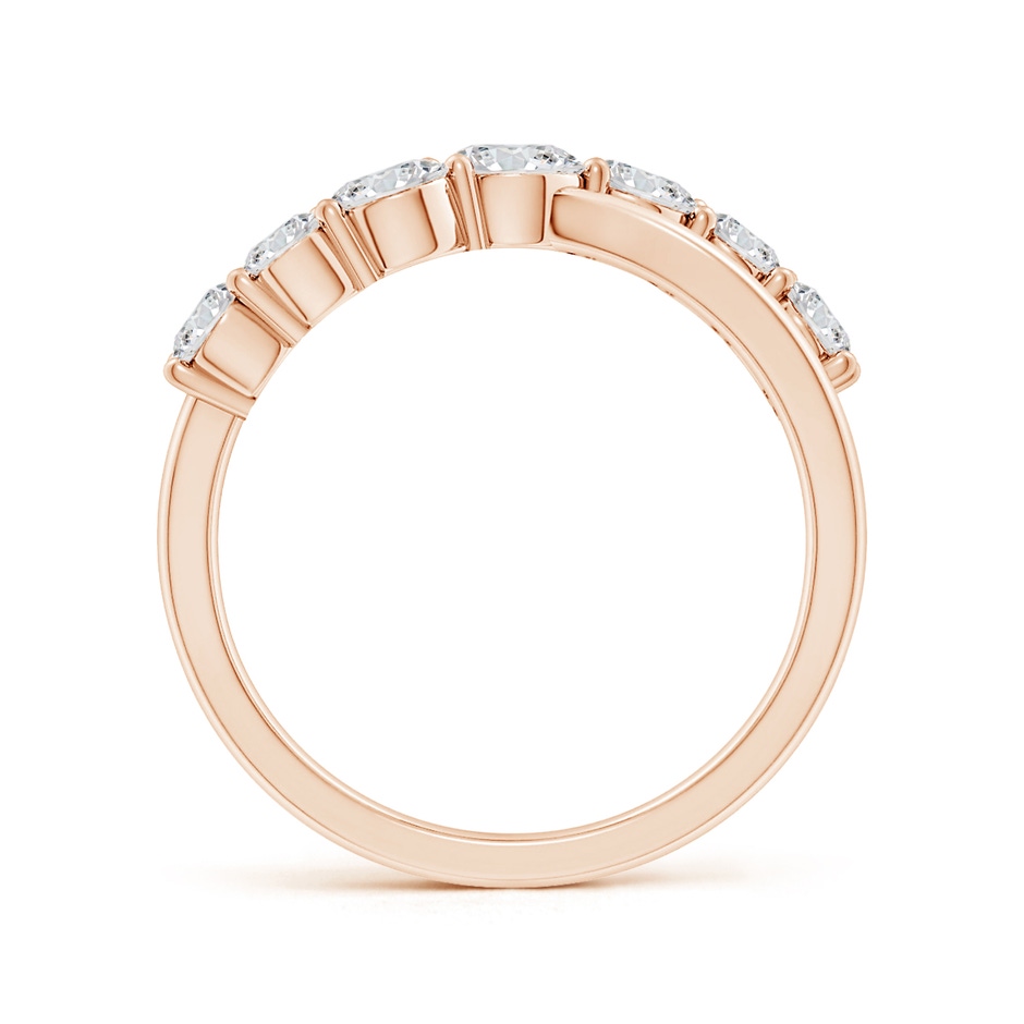 4mm HSI2 Graduated Round Diamond Broad Fashion Band in Rose Gold side 199
