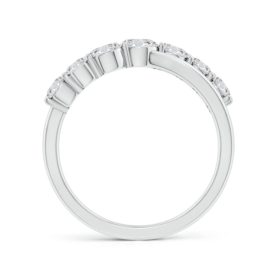 4mm HSI2 Graduated Round Diamond Broad Fashion Band in White Gold side 199