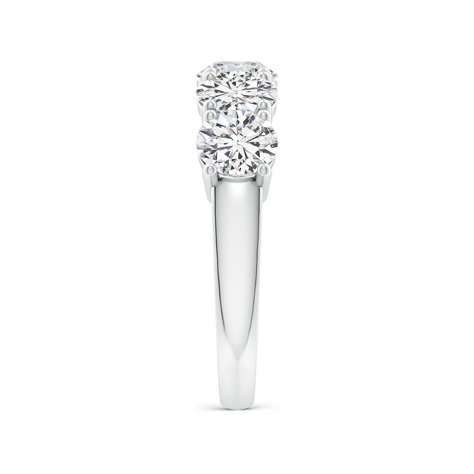 5.5mm HSI2 Prong-Set Round Diamond Five Stone Wedding Band in White Gold side 299